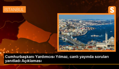 Cumhurbaşkanı Yardımcısı Yılmaz, canlı yayında soruları yanıtladı Açıklaması