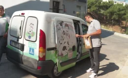 İzmir Büyükşehir Belediyesi Süt Kuzusu Projesi ile çocuklara süt dağıtıyor