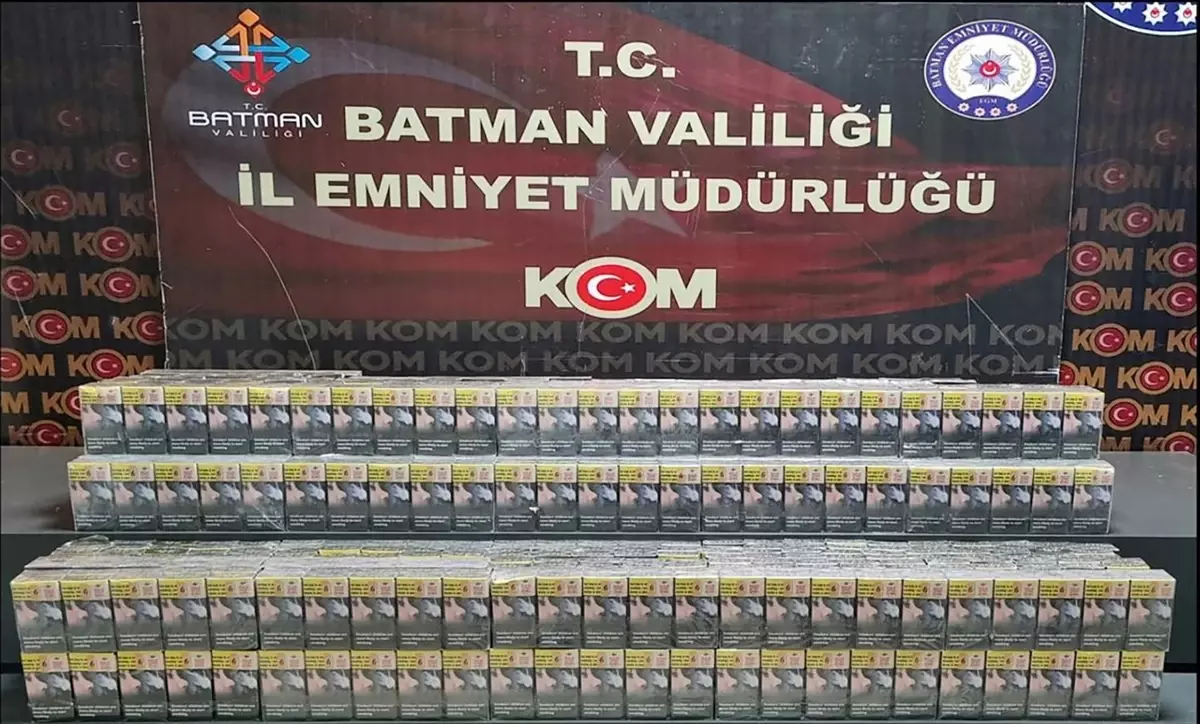 Batman’da Kaçak Sigara Operasyonu