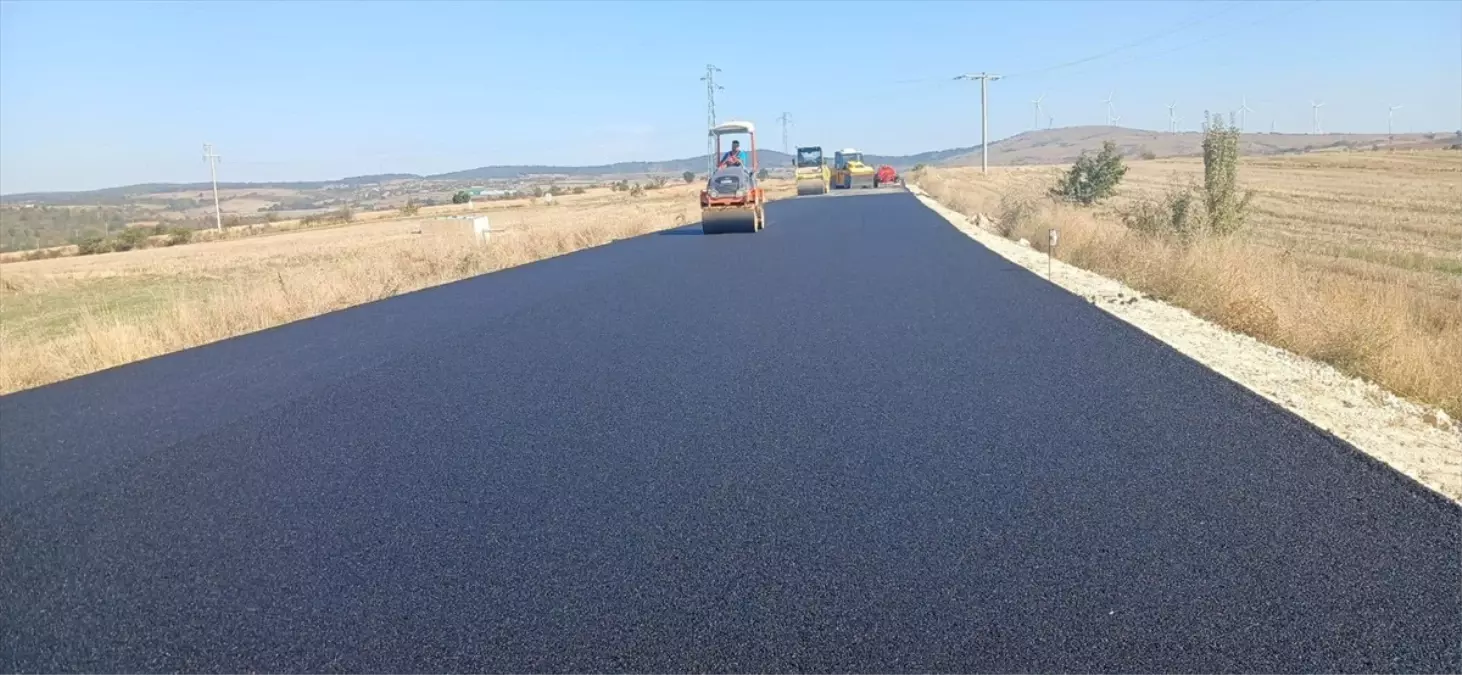 Edirne’de Yol Yapım Çalışmaları Devam Ediyor