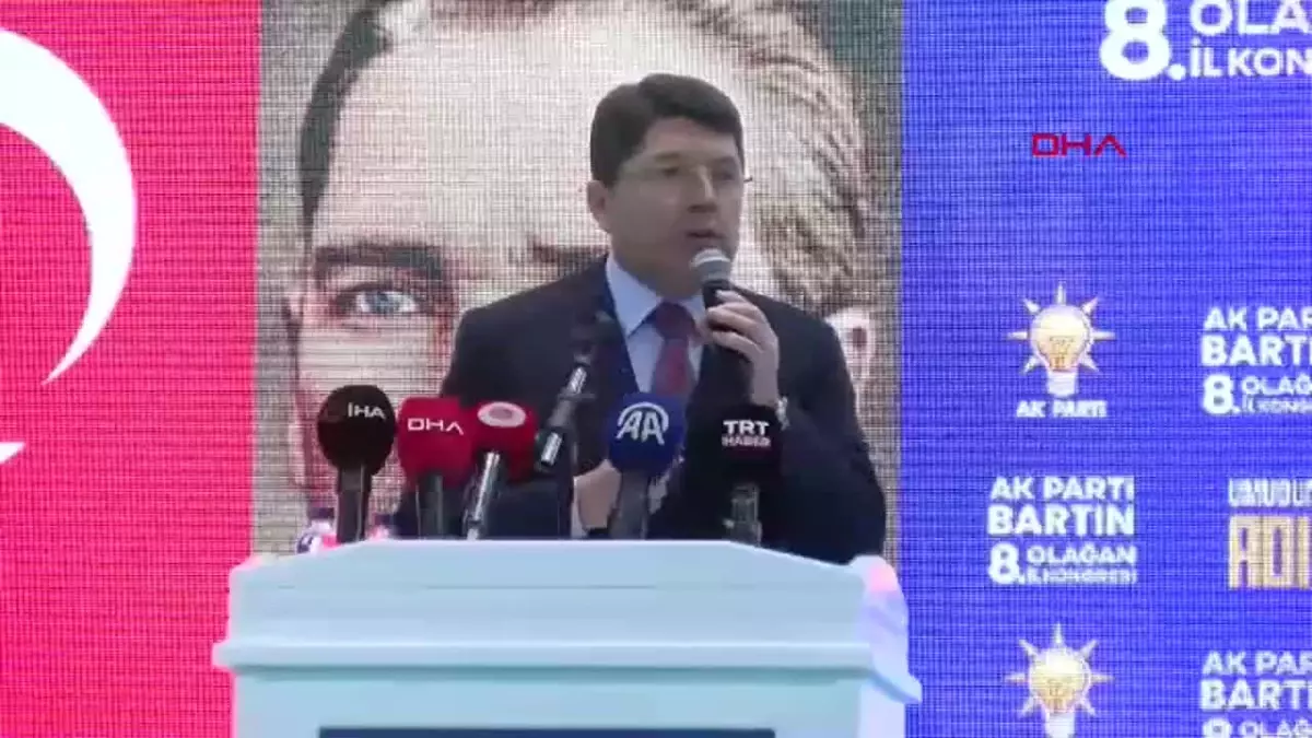 BARTIN -Bakan Tunç, Esad yurt dışına kaçmış, muhalefet hala masaya oturalım diyor